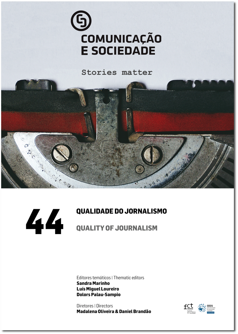 Ver Vol. 44 (2023): Qualidade do Jornalismo